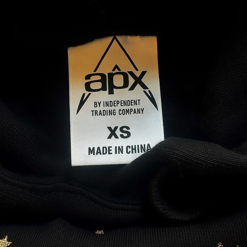 Butch Walker Tour Hoodie XS Black Gold Star Print Rare Show Only 2008 Tour Merch - Picture 5 of 5
